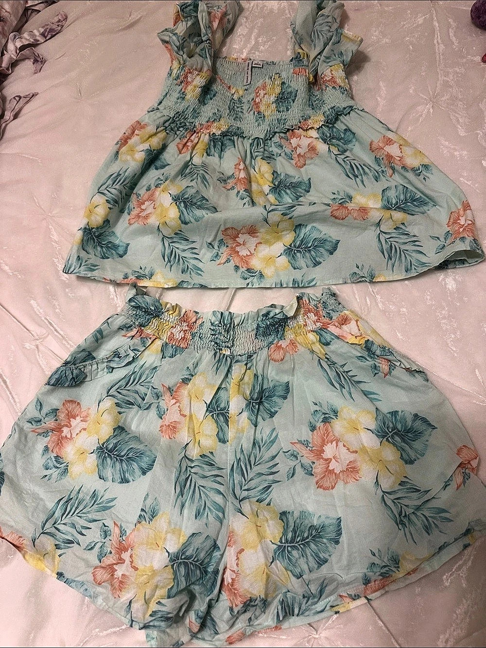 Janie and Jack Girls Floral Matching Set Girls 14